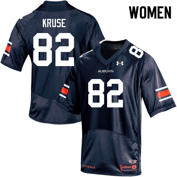 Women #82 Jake Kruse Auburn Tigers College Football Jerseys Sale-Navy